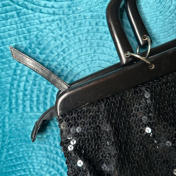 Patricia Fields Sequins Black Handbag Candies - Picture 3 of 15